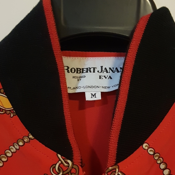 VINTAGE ROBERT JANAN bomber zip up - Picture 3 of 4